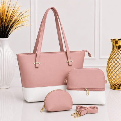 3-Piece Luxury Women's Handbag Set – Tote Bag, Crossbody Bag & Coin Purse