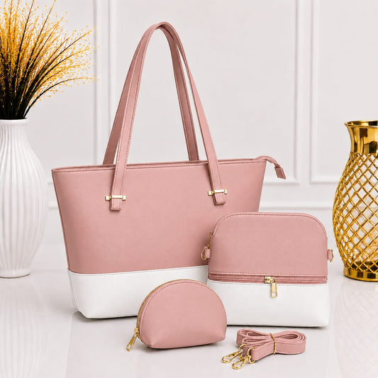 3-Piece Luxury Women's Handbag Set – Tote Bag, Crossbody Bag & Coin Purse
